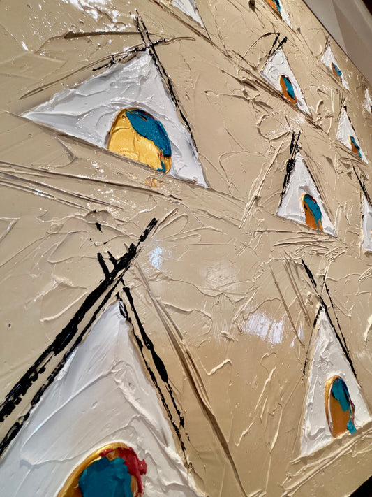 "ABUNDANCE: IT TAKES A VILLAGE" - 36" x 36"