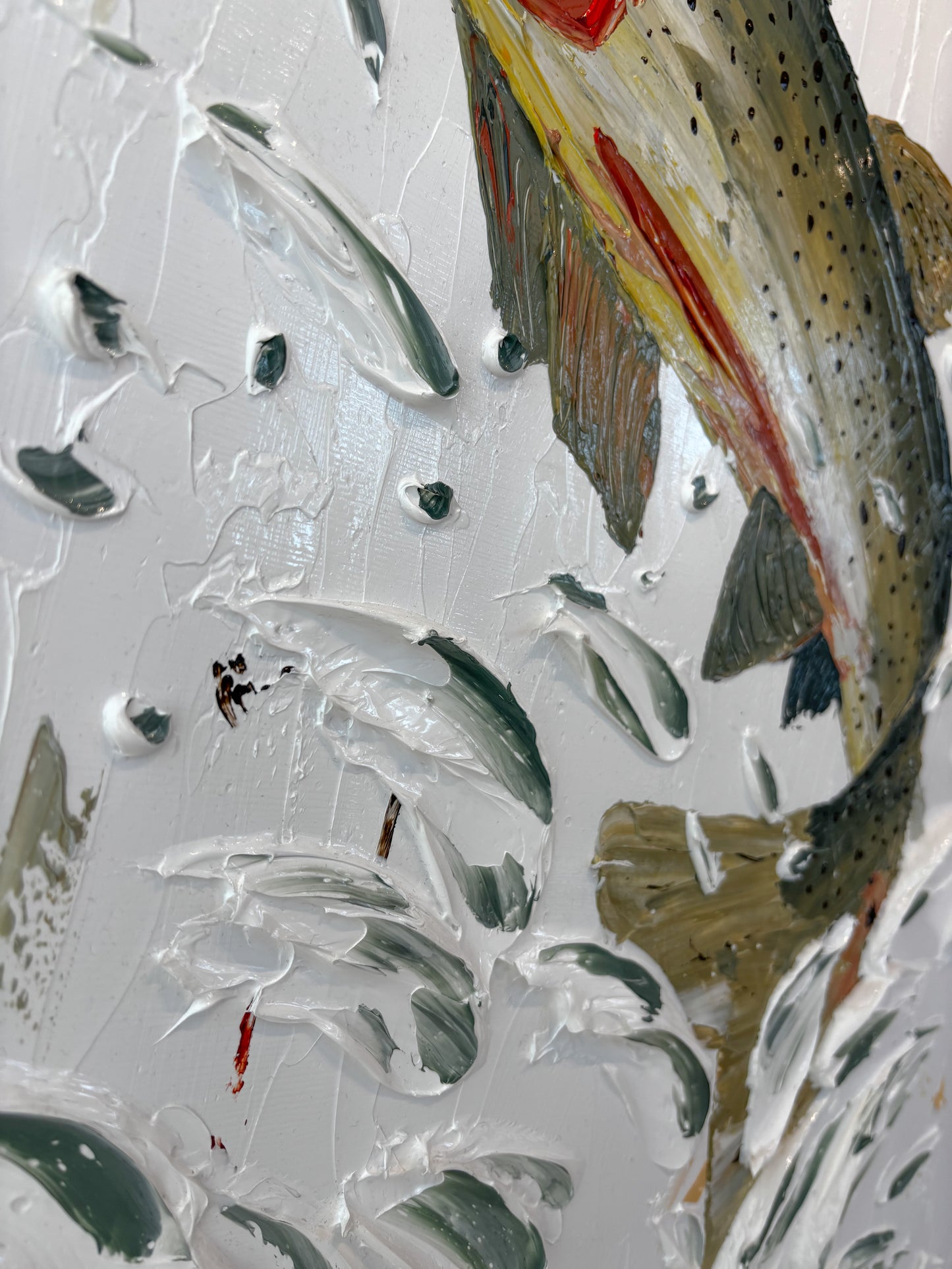 "FLY HIGH: CUTTHROAT" - 24" x 24"
