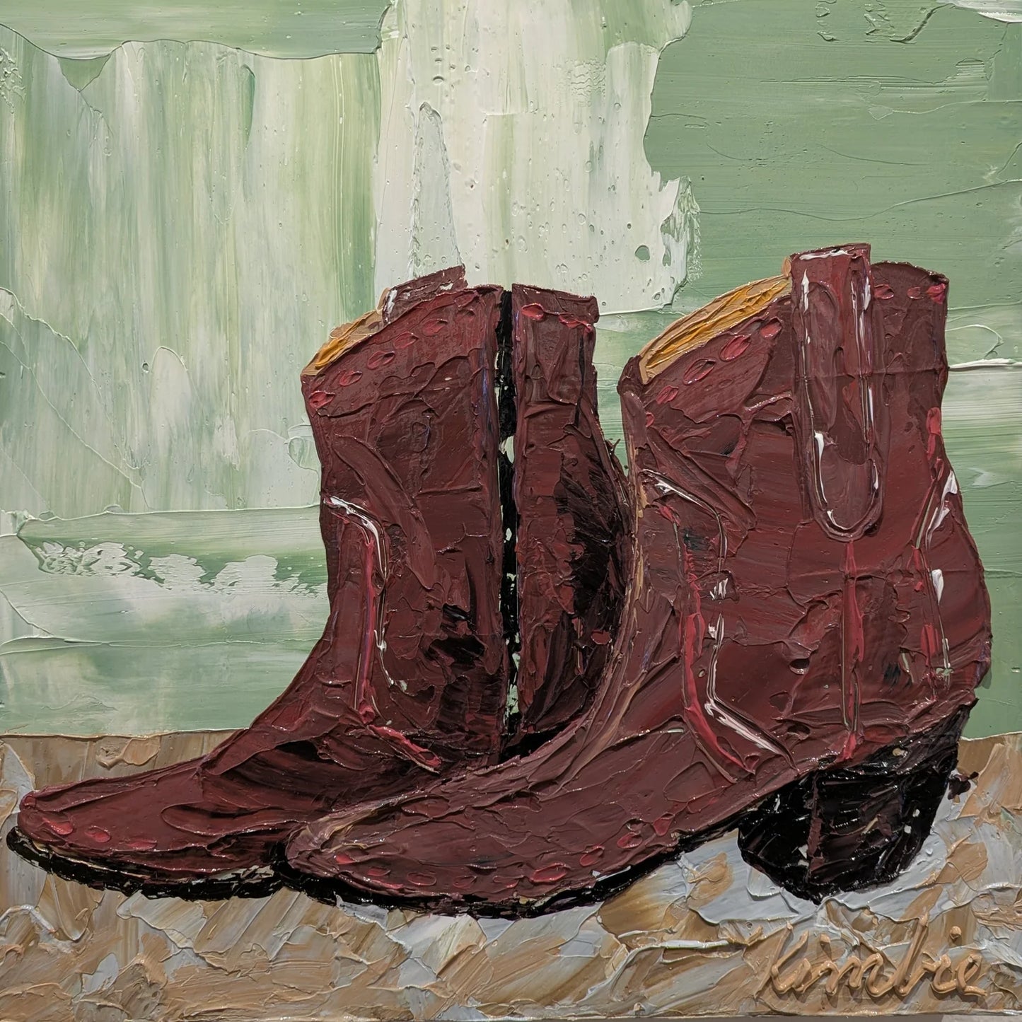 "FRIDAY NIGHT" - 16" x 16"