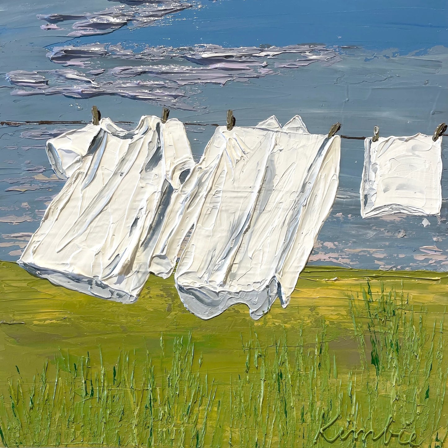 "WHAT A WONDERFUL WORLD" - 18" x 18"