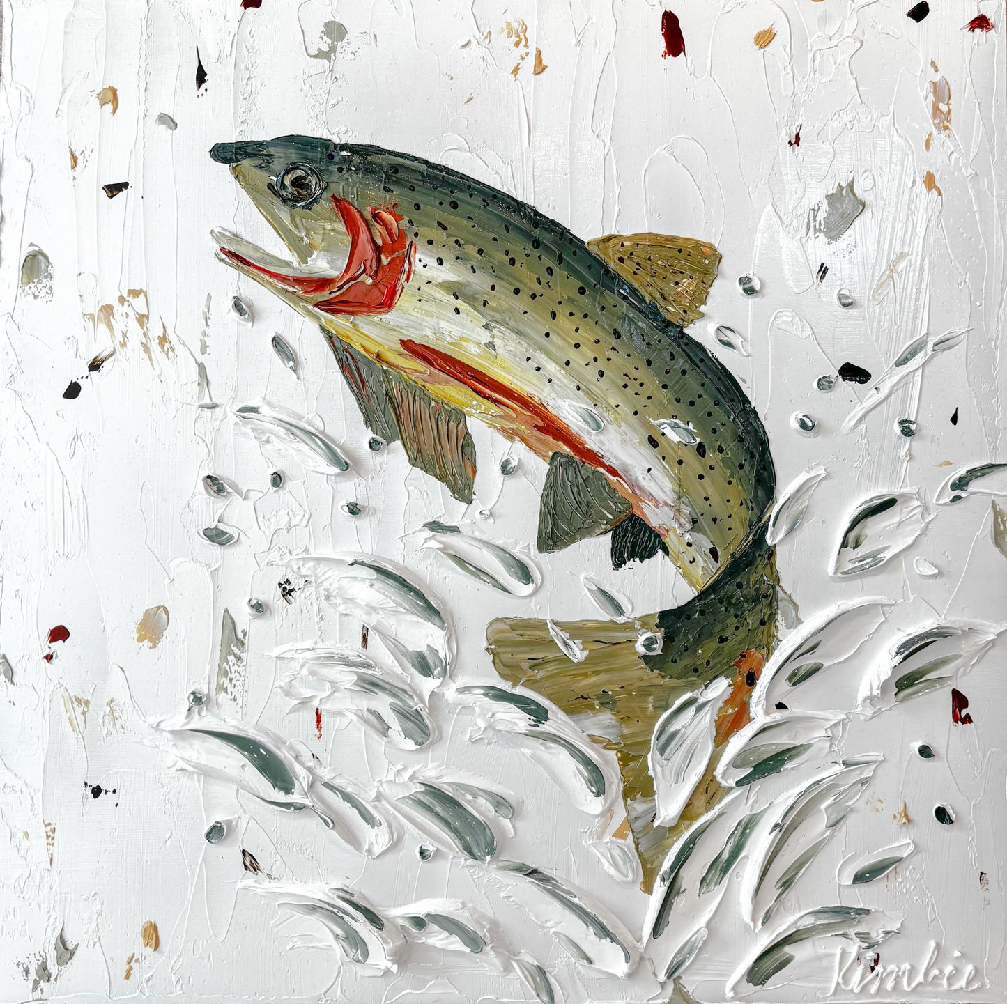 "FLY HIGH: CUTTHROAT" - 24" x 24"