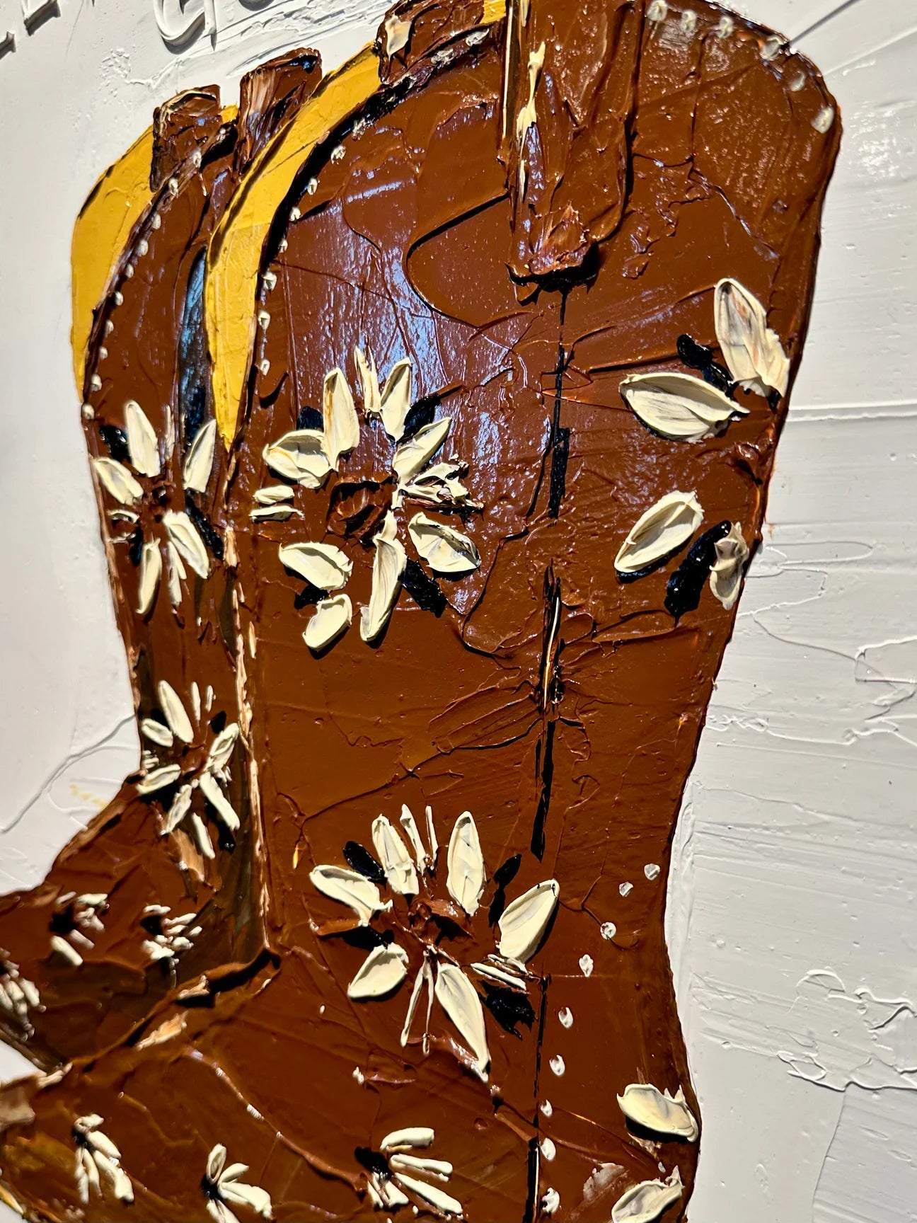 "COWGIRL BOOTS: LET'S GO GIRLS" - 16" x 20"