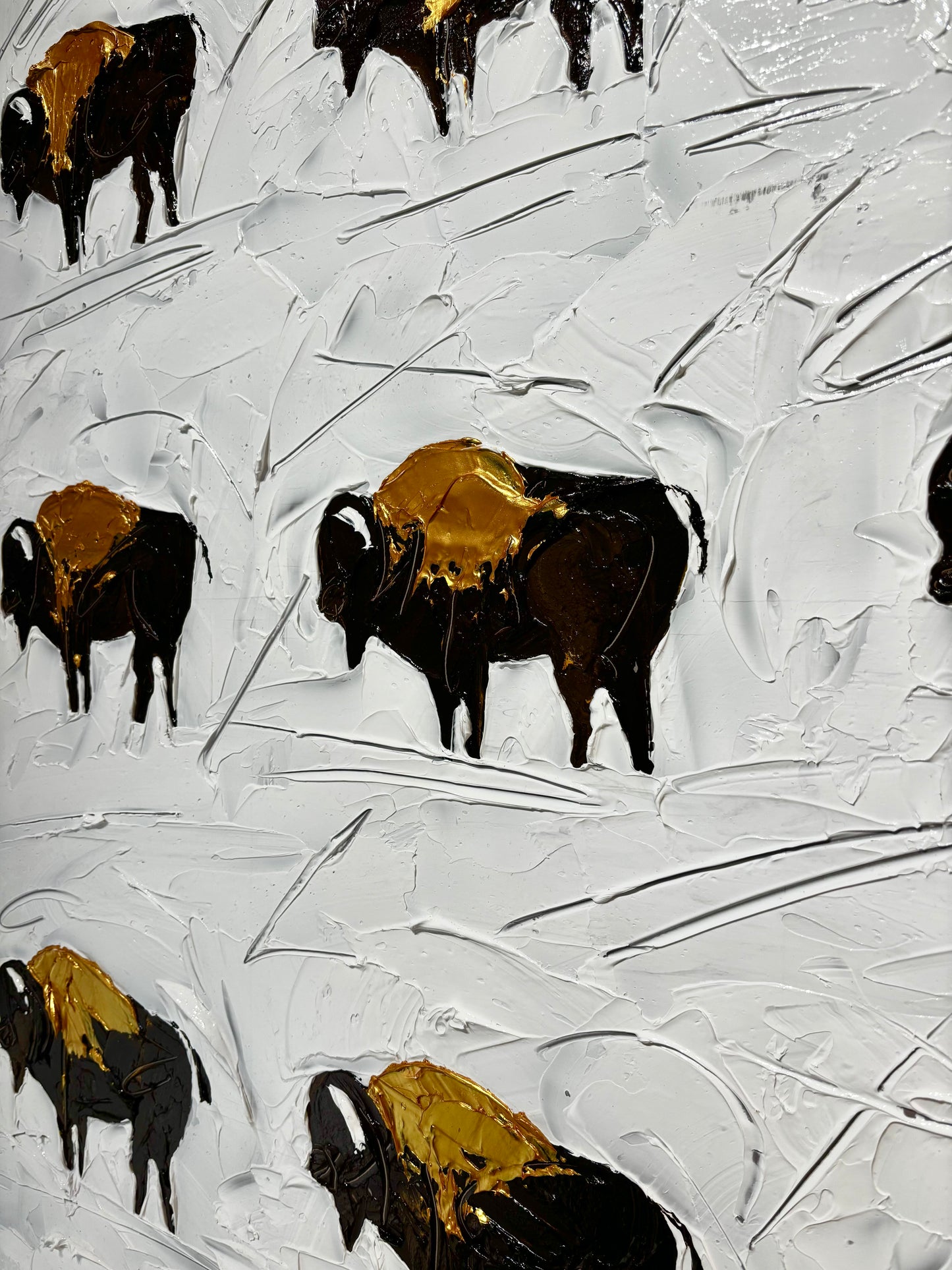 "ABUNDANCE: STAY GOLD" - 36" x 36"