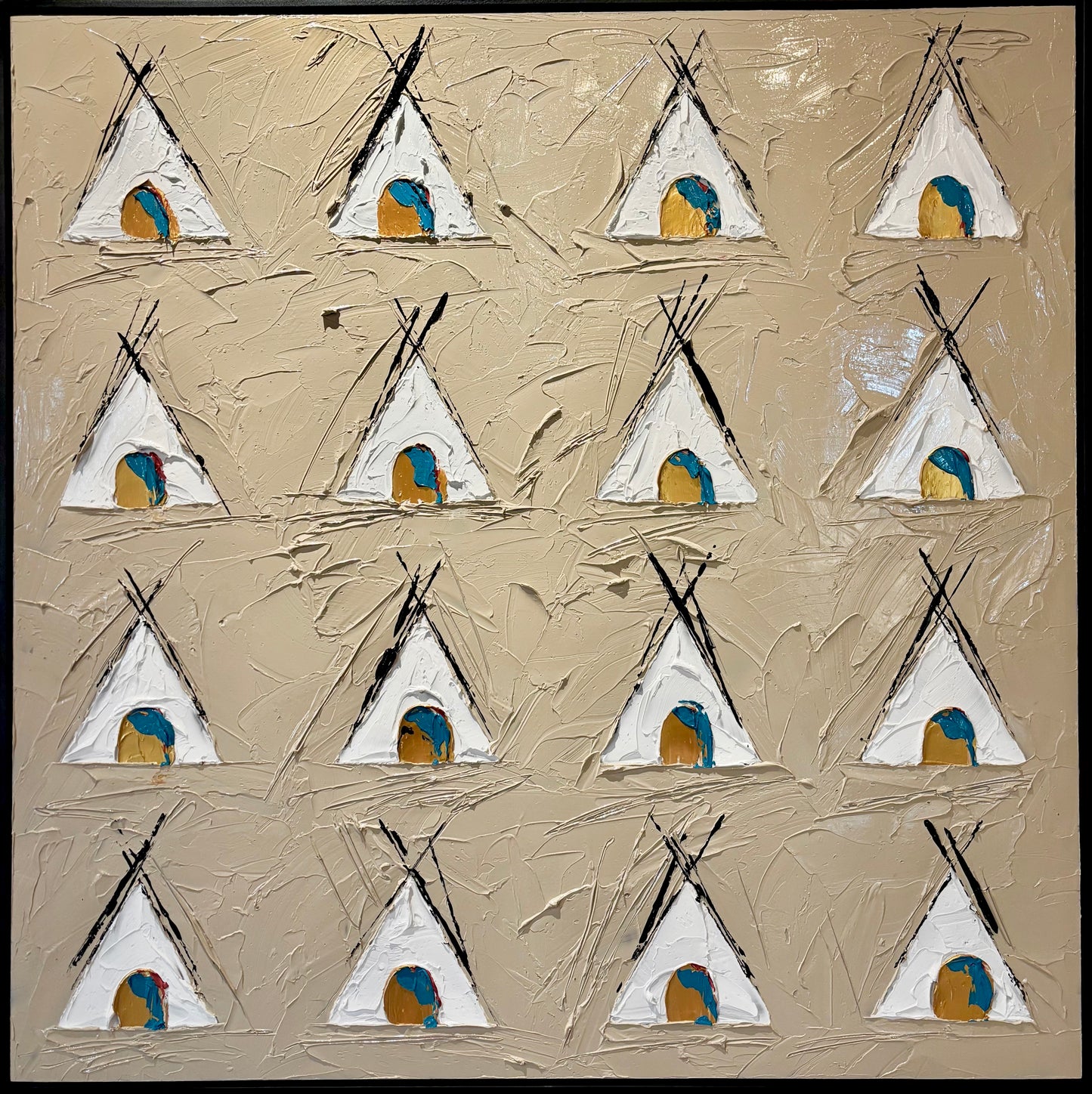 "ABUNDANCE: IT TAKES A VILLAGE" - 36" x 36"