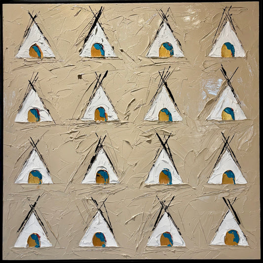 "ABUNDANCE: IT TAKES A VILLAGE" - 36" x 36"