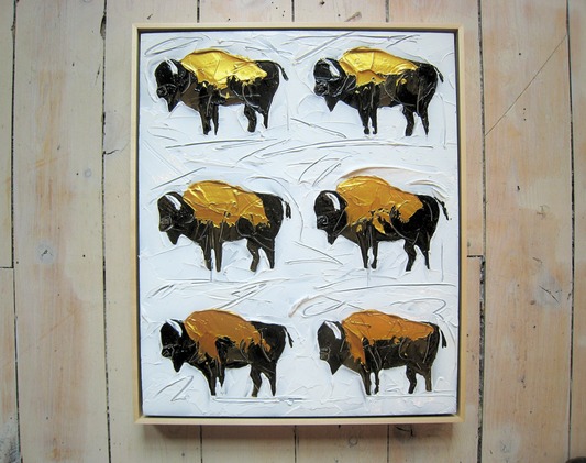 "ABUNDANCE: STAY GOLD" - 20" x 16"