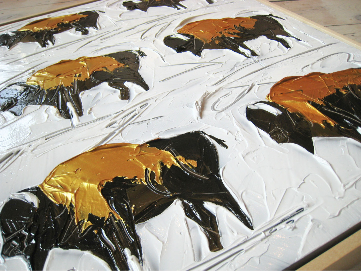 "ABUNDANCE: STAY GOLD" - 20" x 16"