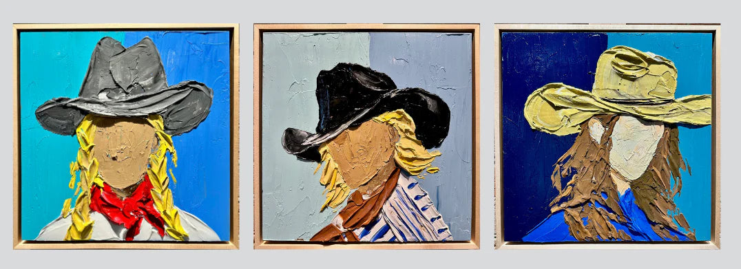 "COWGIRL UP: BOLD" - 12" x 12"
