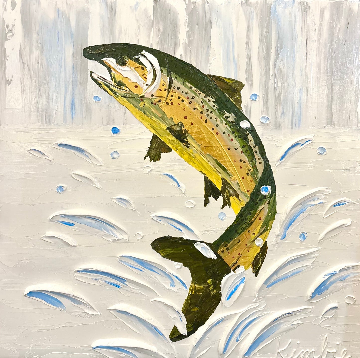 "FLY HIGH: BROWN" - 30" x 30"