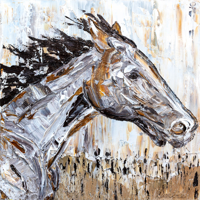 “WIND HORSE”  -  24"x24"